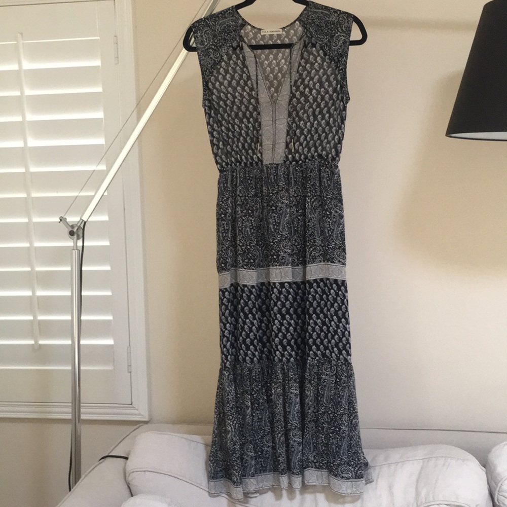 Ulla Johnson Tropez dress in blue paisley print